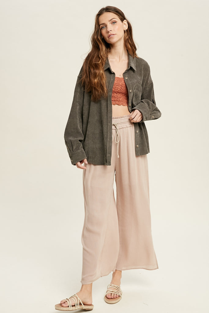 Corduroy Button Up Shirt