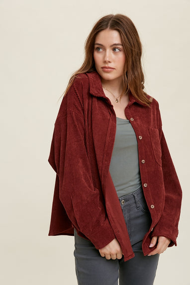 Corduroy Button Up Shirt