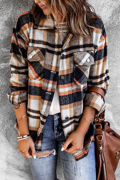 Blue Plaid Flannel Shacket