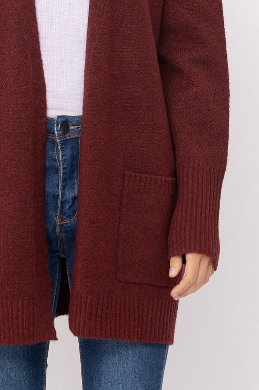 Open Front Cardigan - 2 Colors