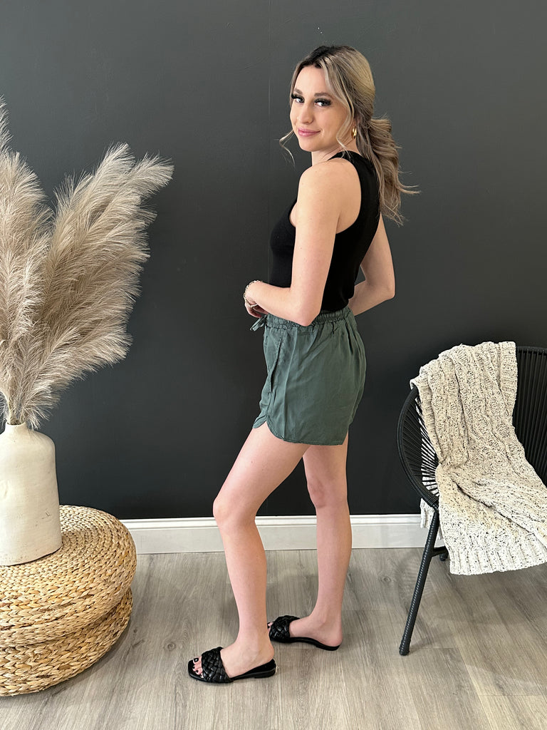 Jade Linen Shorts