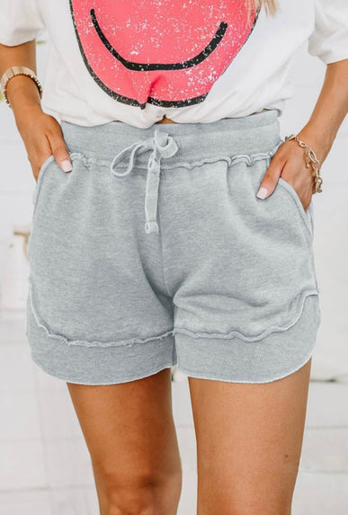 Grey Casual Shorts