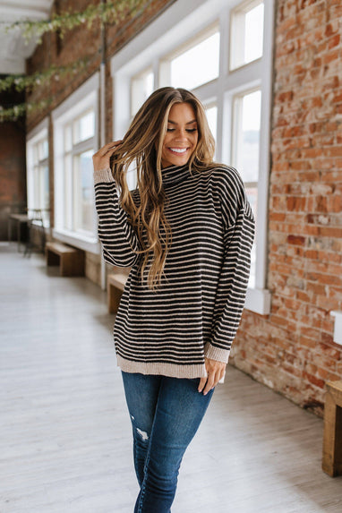 Emmy Striped Oversized Sweater