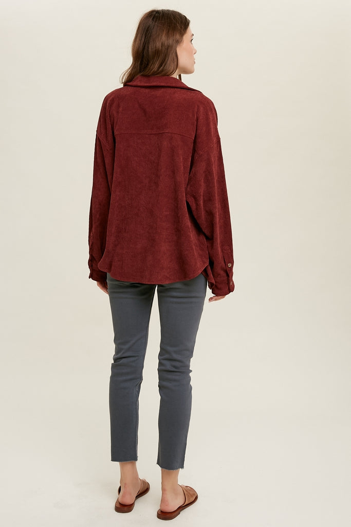 Corduroy Button Up Shirt