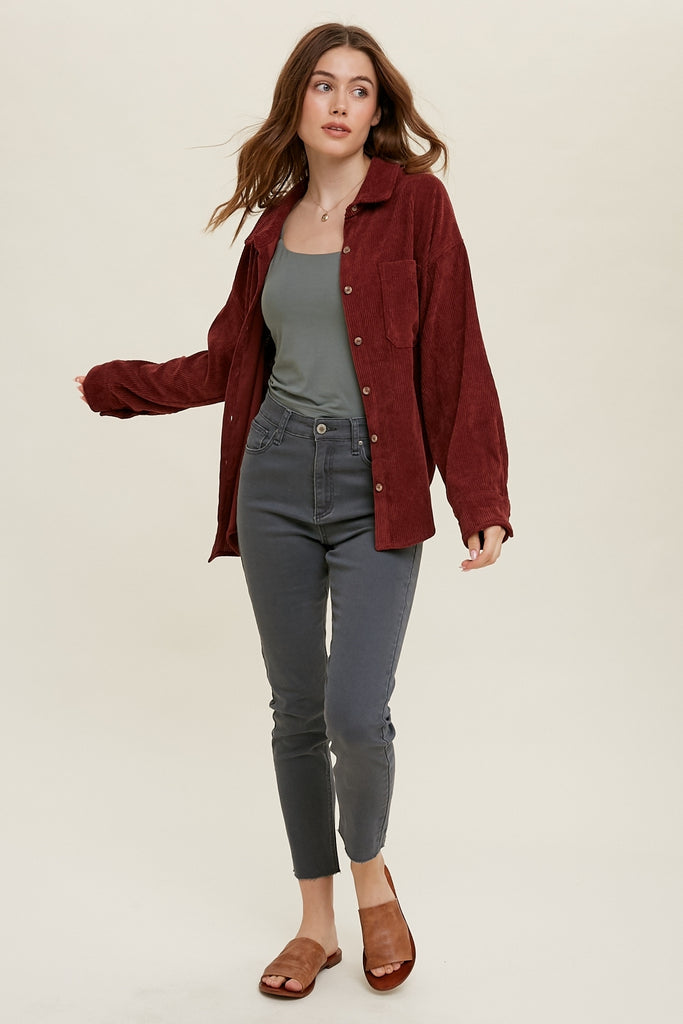 Corduroy Button Up Shirt