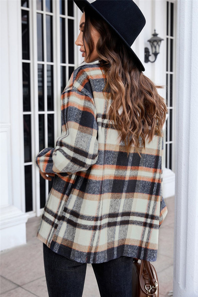 Blue Plaid Flannel Shacket