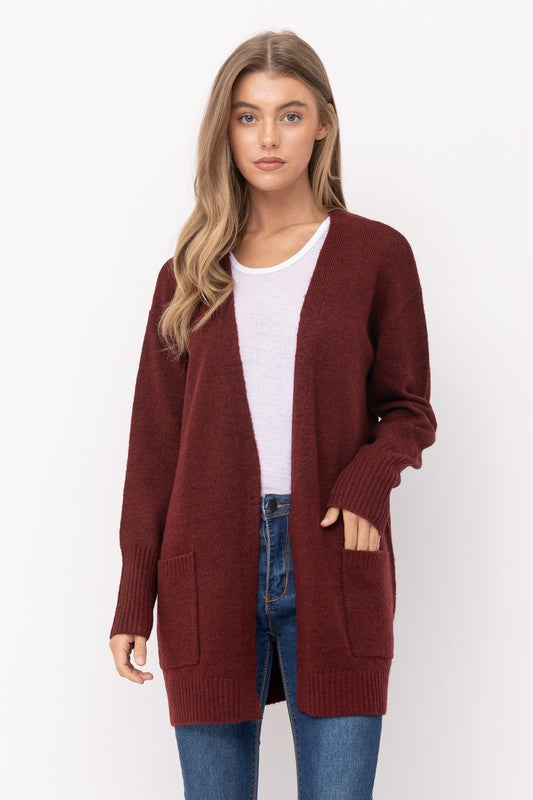 Open Front Cardigan - 2 Colors
