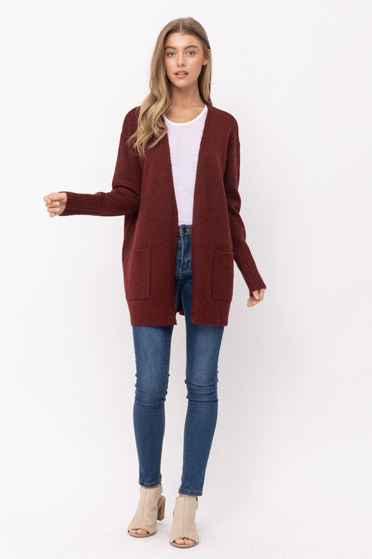 Open Front Cardigan - 2 Colors