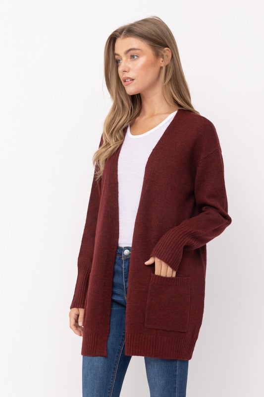 Open Front Cardigan - 2 Colors