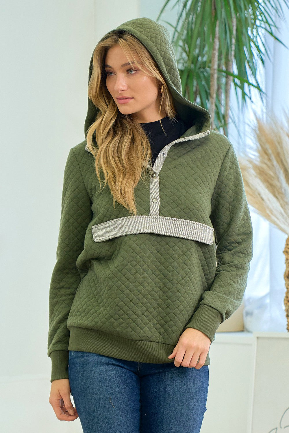 Alexis Rose Boutique Quilted Hoodie & Sweatshirt