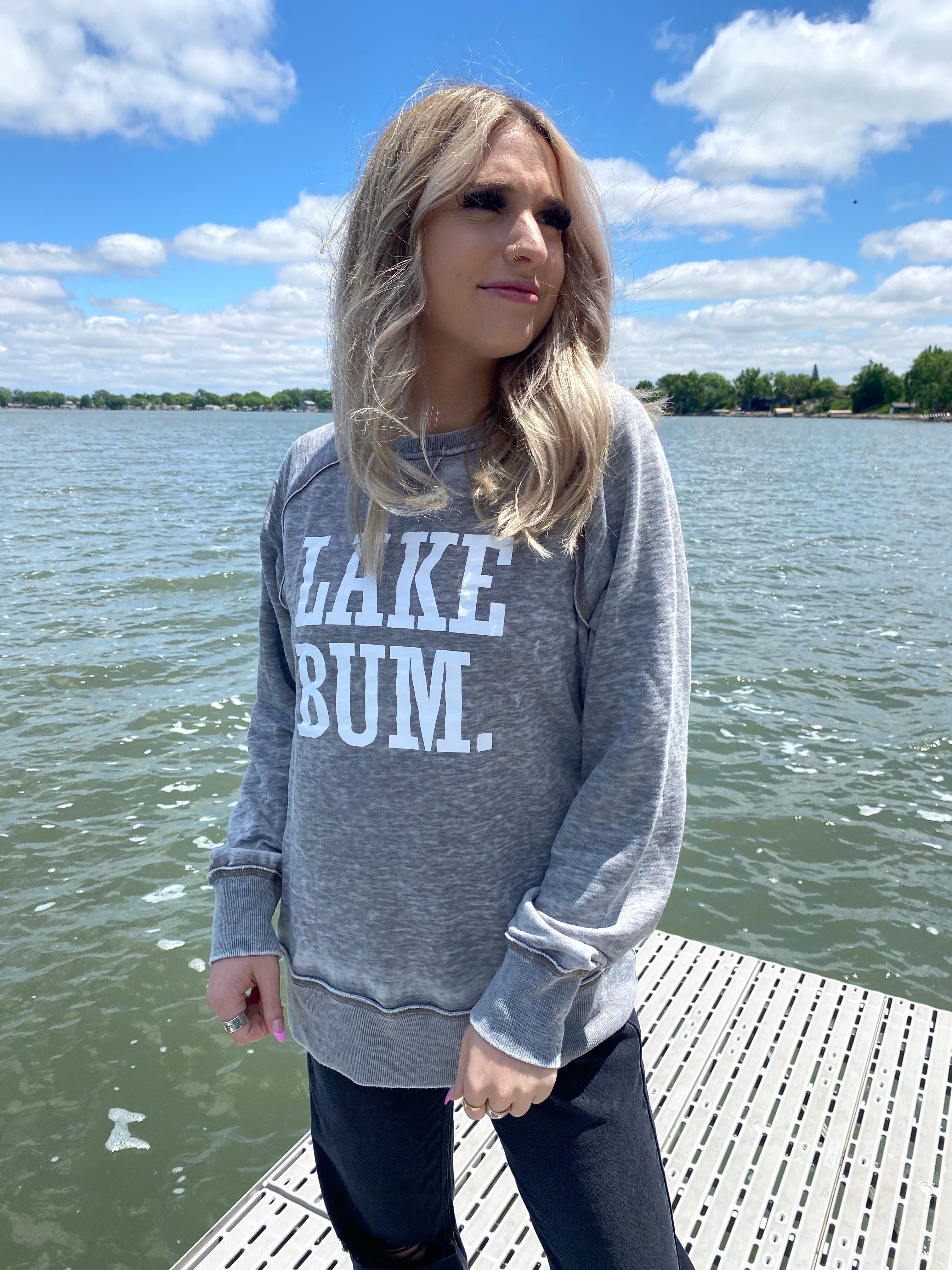 Lake Bum Crew Neck Sweatshirt