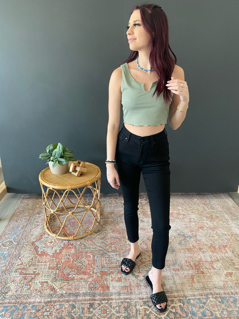 Ribbed Crop Tank - 3 Colors