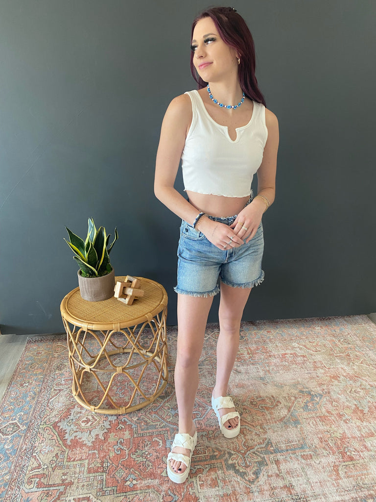 Ribbed Crop Tank - 3 Colors