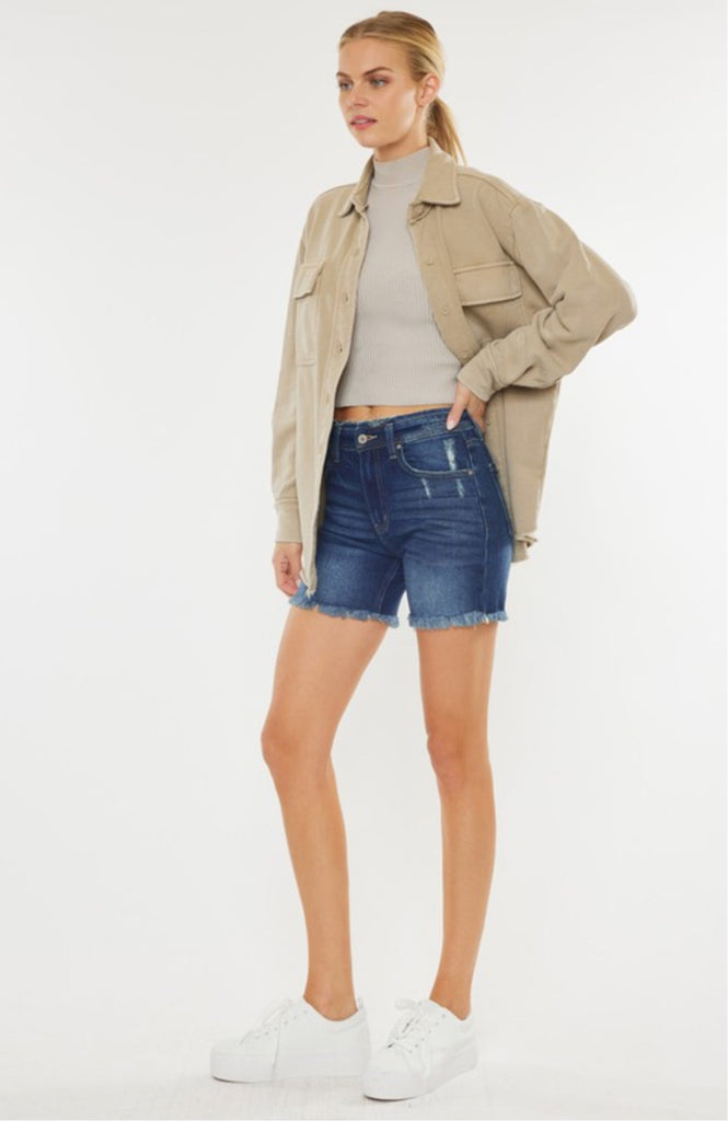 Kelly KanCan High Rise Denim Shorts