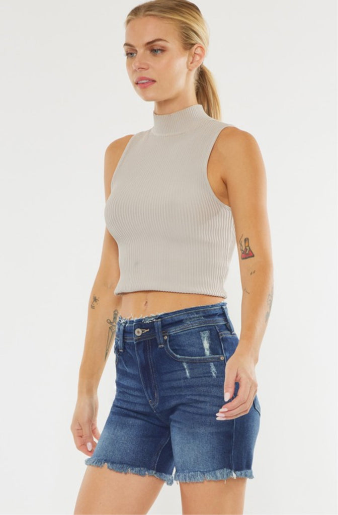 Kelly KanCan High Rise Denim Shorts