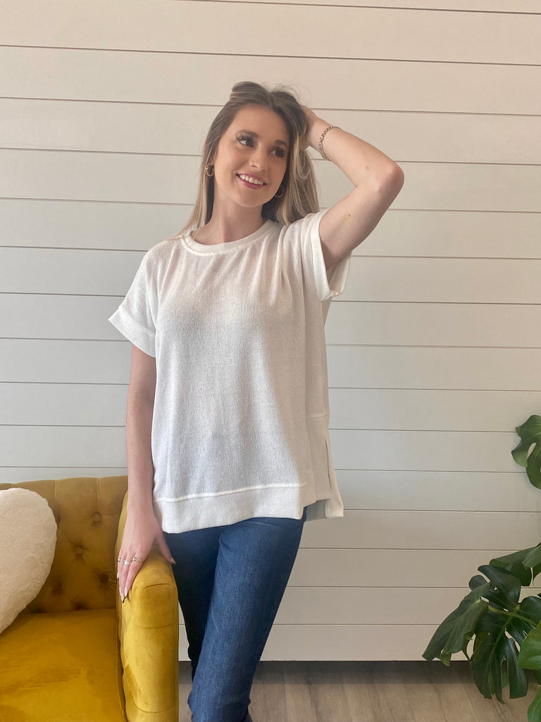 Spring Feelings Knit Top - 2 Colors