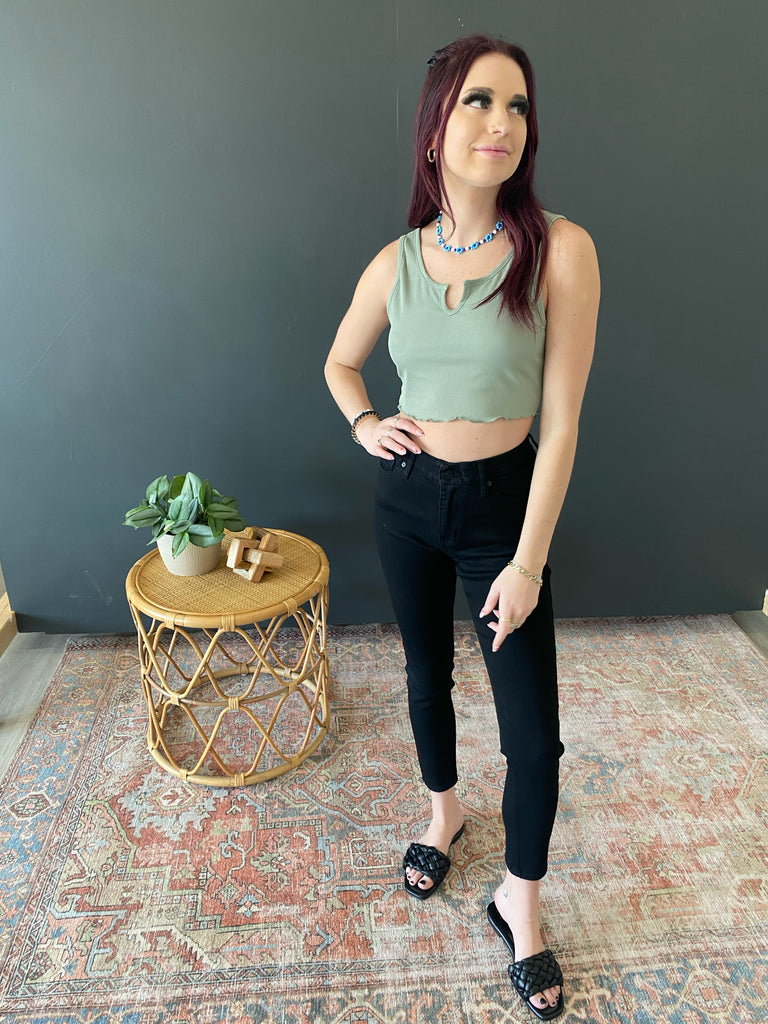 Ribbed Crop Tank - 3 Colors