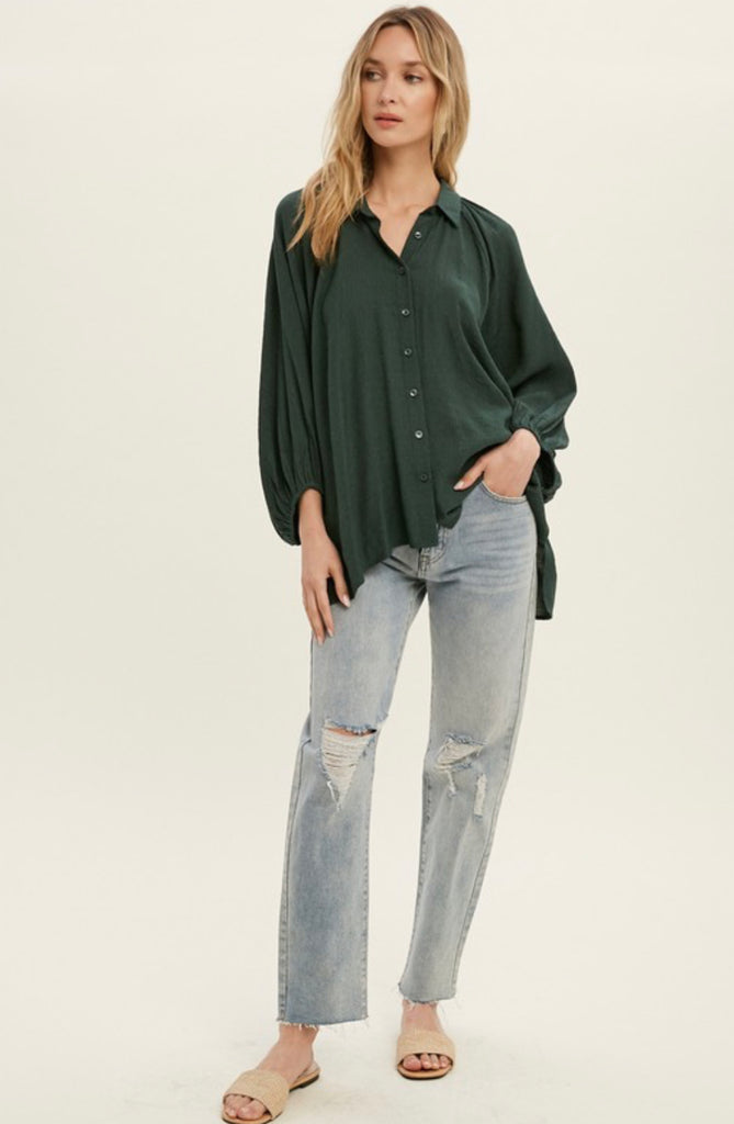 Oversized Dolman Sleeve Top - 3 Colors