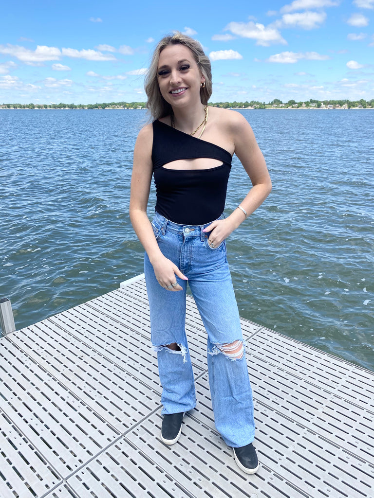 City Lights Black Bodysuit