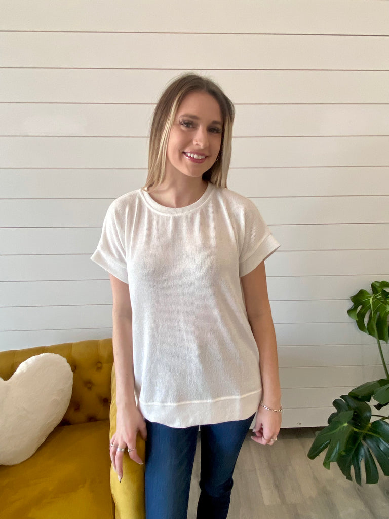 Spring Feelings Knit Top - 2 Colors