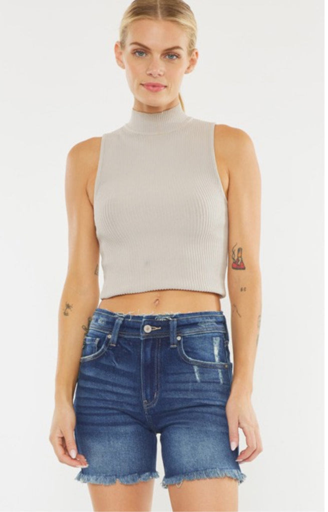 Kelly KanCan High Rise Denim Shorts