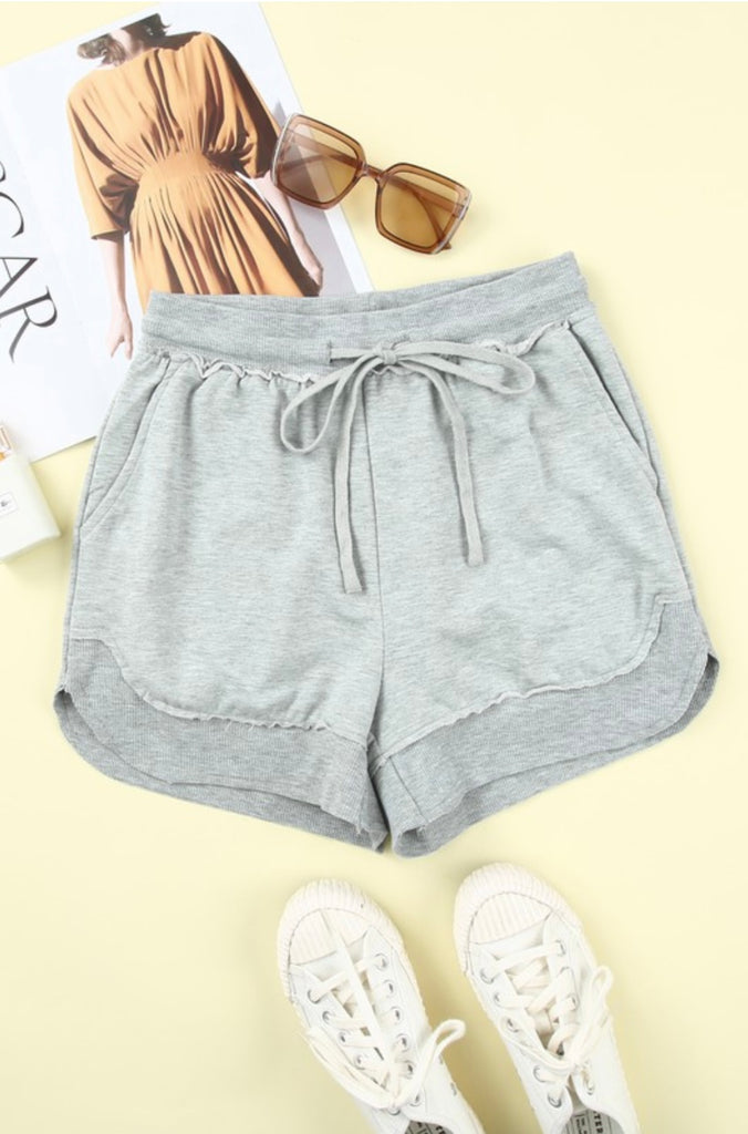 Grey Casual Shorts