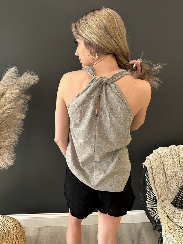Strappy Knit Tank Top - 2 Colors