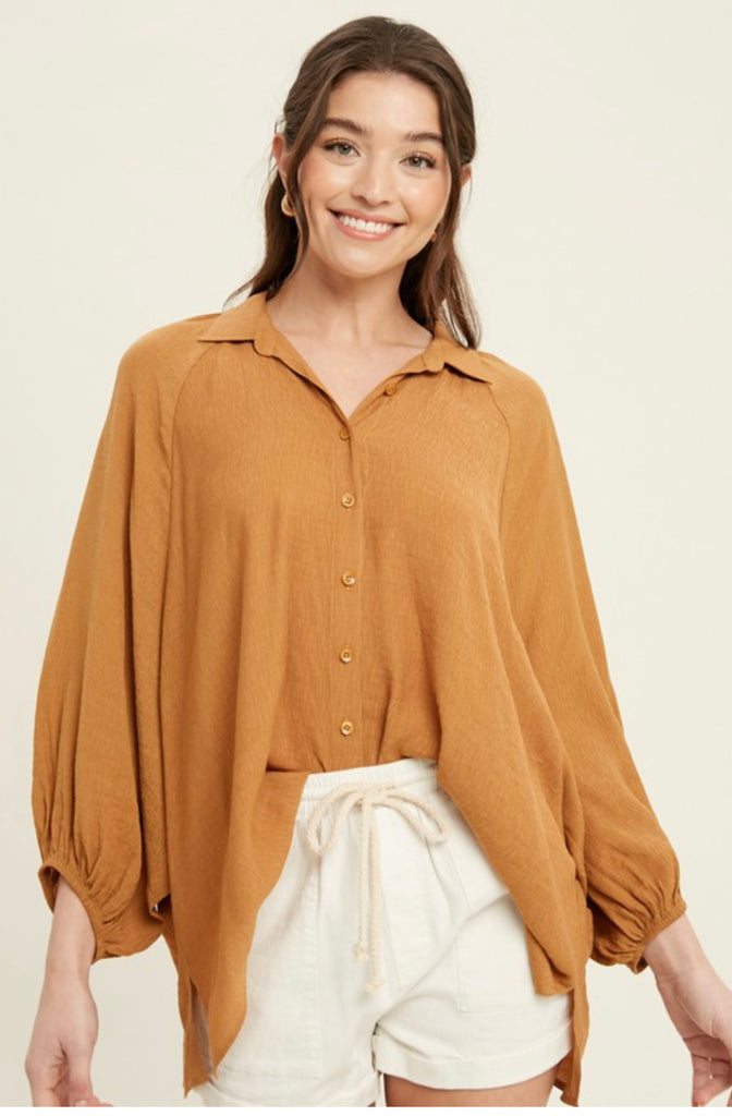 Oversized Dolman Sleeve Top - 3 Colors