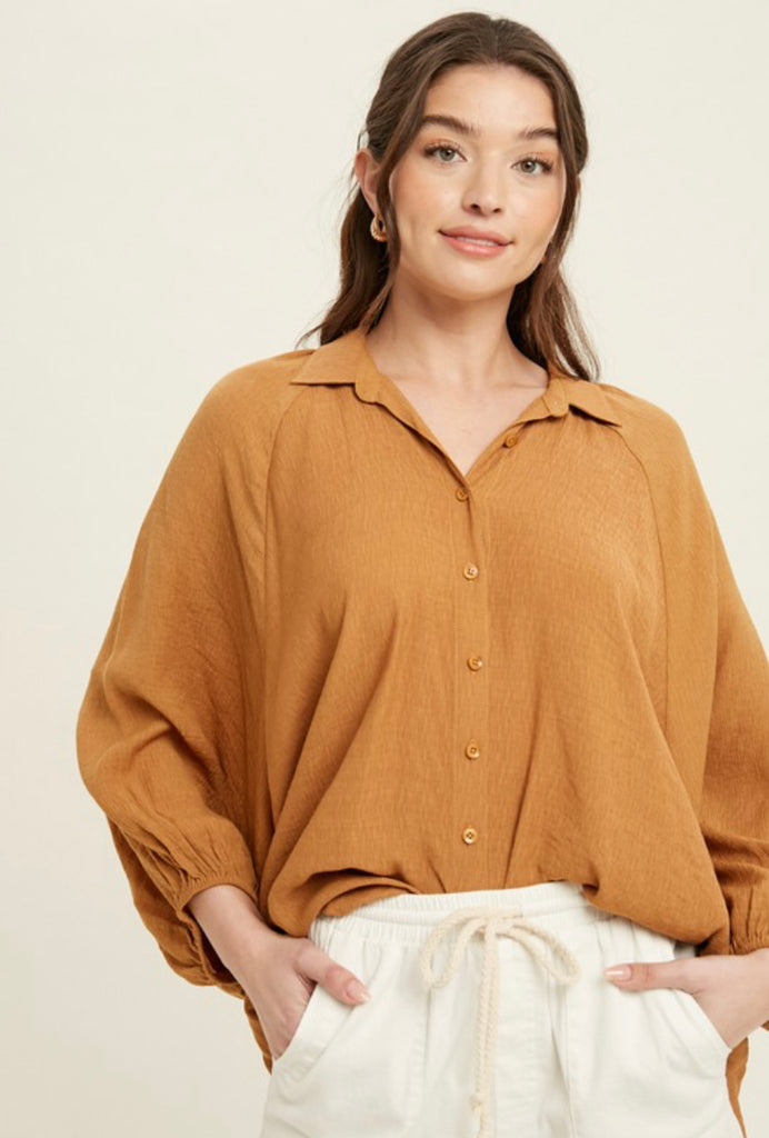 Oversized Dolman Sleeve Top - 3 Colors