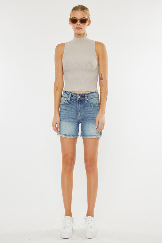 Kelly KanCan High Rise Denim Shorts