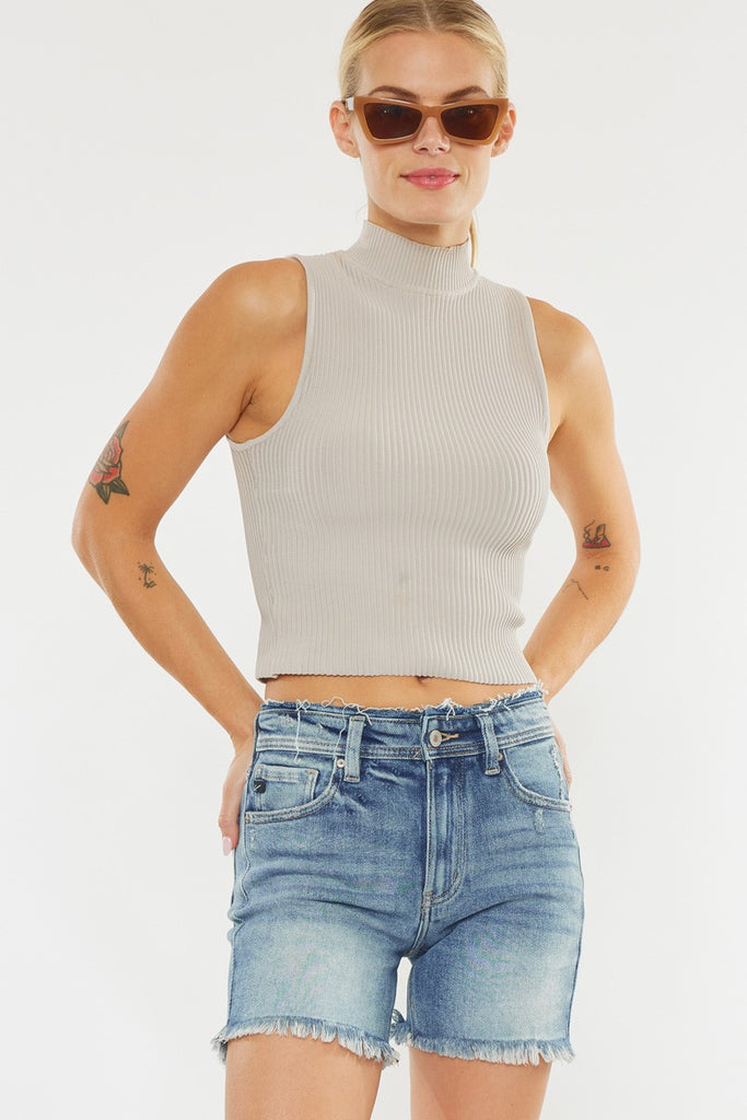 Kelly KanCan High Rise Denim Shorts